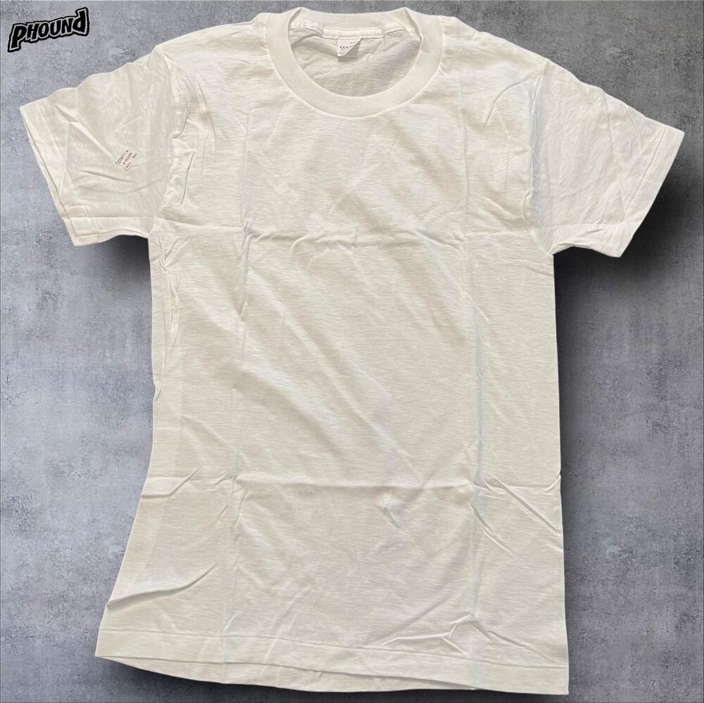 Vintage Jockey Shirt Mens Small White Power Knit T-Shirt Made USA 80s Undershirt